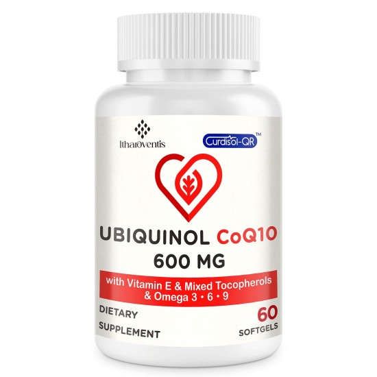 Itharoventis Dietary Supplement Ubiquinol CoQ10 600mg Softgel