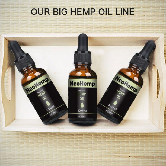 NEOHEMP Original & Blueberry Hemp Oil Drops 10000mg 30ml, Vegan & Vegetarian Friendly